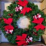 หรีดคริสต์มาส 18 นิ้ว ซานต้า