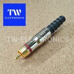 RCA ตัวผู้ (6mm) ULTIMAX คาดสีแดง