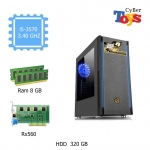 PC i5 เจน 3 สำหรับคนชอบเล่นเกมส์พร้อมกับ แรม 8 GB การ์ดจอ Rx 560 เคส Blackgold