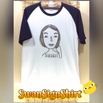 เสื้อสโลป แขนสั้น สกรีนลาย