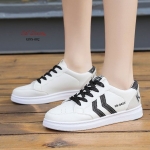 รองเท้าผ้าใบแต่งแถบกลิตเตอร์ (สีดำ)