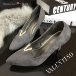 พร้อมส่ง : รองเท้าคัชชูส้นสูง STYLE VALENTINO (สีเทา)