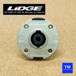 แจ็คลำโพงสปีคคอนติดแท่น (ตัวเมีย) ตัวกลม, หน้าเหล็ก LIDGE / LS4MPR