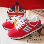 รองเท้าผ้าใบsportแต่งแถบ CSB Style (สีแดง)