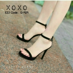 รองเท้าส้นสูงรัดข้อ Style Zara (สีดำ)