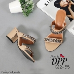 รองเท้าส้นตัน Style Givenchy (สีครีม)