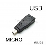 MICRO ตัวผู้ ท้าย USB ตัวเมีย / MIU01