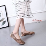 รองเท้าส้นแบนหนังสาน (สีทอง)