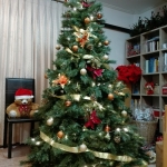 Christmas Lover Set รวมต้นคริสต์มาส 7 ฟุต (2.1 ม.) ตีมเทพนิยาย สีทอง แสด แดง สุดหรู