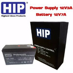 ขายถูก HIP ตู้ Power Supply 902-3C ,12V 7A (มีช่องใส่ Batt 12V7AH ต้องซื้อเเบตเพิ่ม) สำหรับ Access Control