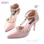 รองเท้าคัทชู Style Valentino (สีชมพู)