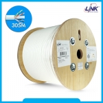ขายถูก Link US-9146 CAT6A UTP XG Cable, Bandwidth 750MHz, CMR, White Color 305 M./Roll Box