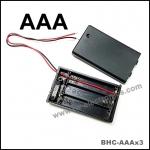 รางถ่าน AAA 3 ก้อน มีฝาปิด / BHC-AAAx3