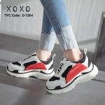 รองเท้าผ้าใบแต่งสีแฟชั่นทรงsport