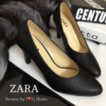 พร้อมส่ง : รองเท้าคัชชู Style Zara (สีดำ)