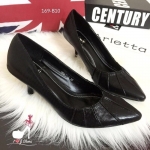 พร้อมส่ง : รองเท้าคัทชูสีเมทัลลิก (สีดำ)