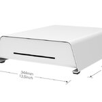 ขายถูก MAKEN CX-350 ลิ้นชักเก็บเงิน สีขาว พอร์ต RJ11 เด้งอัตโนมัติ Stylish Cash Drawer