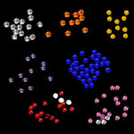 ไฟสปอร์ตไลท์หลากสี L1- L7หน้ามน 8 มิลลิเมตร ไฟจำลองแต่งรถของเล่น รถโมเดลบรรทุก