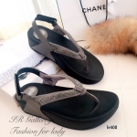 รองเท้าแตะ Fitflop Comfort แบบคีบ (สีเทา)