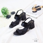 รองเท้ารัดส้นสองตอน (สีดำ)