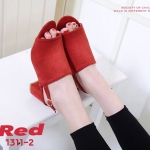 รองเท้าลำลองรัดส้น Style Topshop (สีแดง)