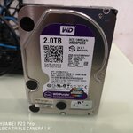 2TB. WD PURPLE WD20PURX มือสองสภาพดีประกัน3เดือน