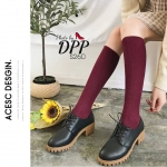 รองเท้าผ้าใบหนังเรียบ (สีดำ)