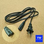 สายไฟAC IEC320 แบบ C7 (หัวเลข8) (1.50m)
