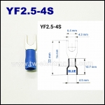 หางปลาแฉก หุ้ม(สีน้ำเงิน) T-LUG / YF2.5-4S