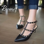 รองเท้า Valentino Heels 2.5 นิ้ว (สีดำ)