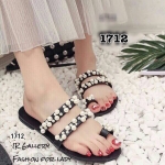 รองเท้าแตะสวมแต่งมุก