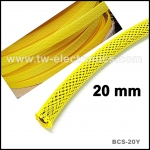 สายถัก 20 mm (สีเหลือง) / BCS-20Y
