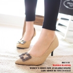 พร้อมส่ง : รองเท้า Manolo Blahnik (สีทอง)