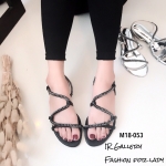 รองเท้าแตะโซ่ซิกแซค Style Givenchy (สีดำ)