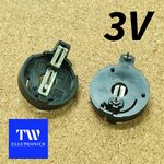 รางถ่านกระดุม 3V แนวนอน รุ่นA / BHH-3Vx1A