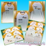 เสื้อสโลป แขนสั้น สกรีนลาย