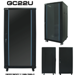 ขายถูก Glink Rack 22U 60*60*116 cm [พร้อมถาด1ใบ พัดลม1ชุด ในตัว] ออกใบกำกับภาษีได้