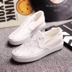 รองเท้าผ้าใบ Spider Web Slip On (สีขาว)