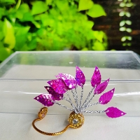 ใบไม้ไหวแบบที่2สีชมพู