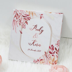 อัลบั้มสั่งทำใส่ชื่อ ลาย Gold Marble - Autumn