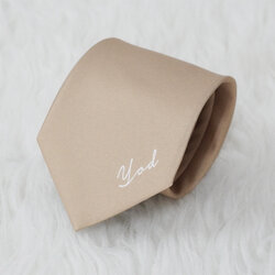 เนคไท สั่งทำใส่ชื่อ ขนาด 3.5" - Minimal - Gold