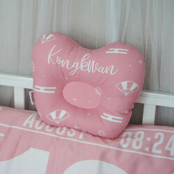 หมอนเด็ก หมอนหลุม Baby Pillow สั่งทำใส่ชื่อ ลาย Chinese Calendar - Pink