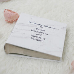 อัลบั้มสั่งทำใส่ชื่อ White Marble - Minimal