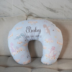 หมอนรองให้นม Nursing Pillow แบบพร้อมส่ง ลายมังกรสีฟ้า - Dragon - Blue