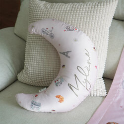 หมอนลาย Paris & Moon