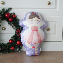 หมอนของขวัญ แบบพร้อมส่ง - ลาย Sugar Plum Fairy - Lavender