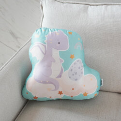 หมอนของขวัญ แบบพร้อมส่ง - ลายมังกร สีมิ้นท์