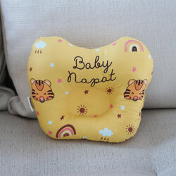 หมอนเด็ก หมอนหลุม Baby Pillow สั่งทำใส่ชื่อ ลาย Tiger - Yellow