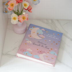 อัลบั้ม 200 รูป (5x7") แบบพร้อมส่ง ลาย Moon - Blue Pink