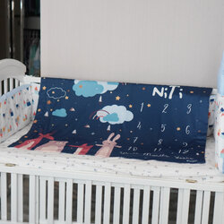 ผ้าห่ม Milestone ลาย Woodland - Navy